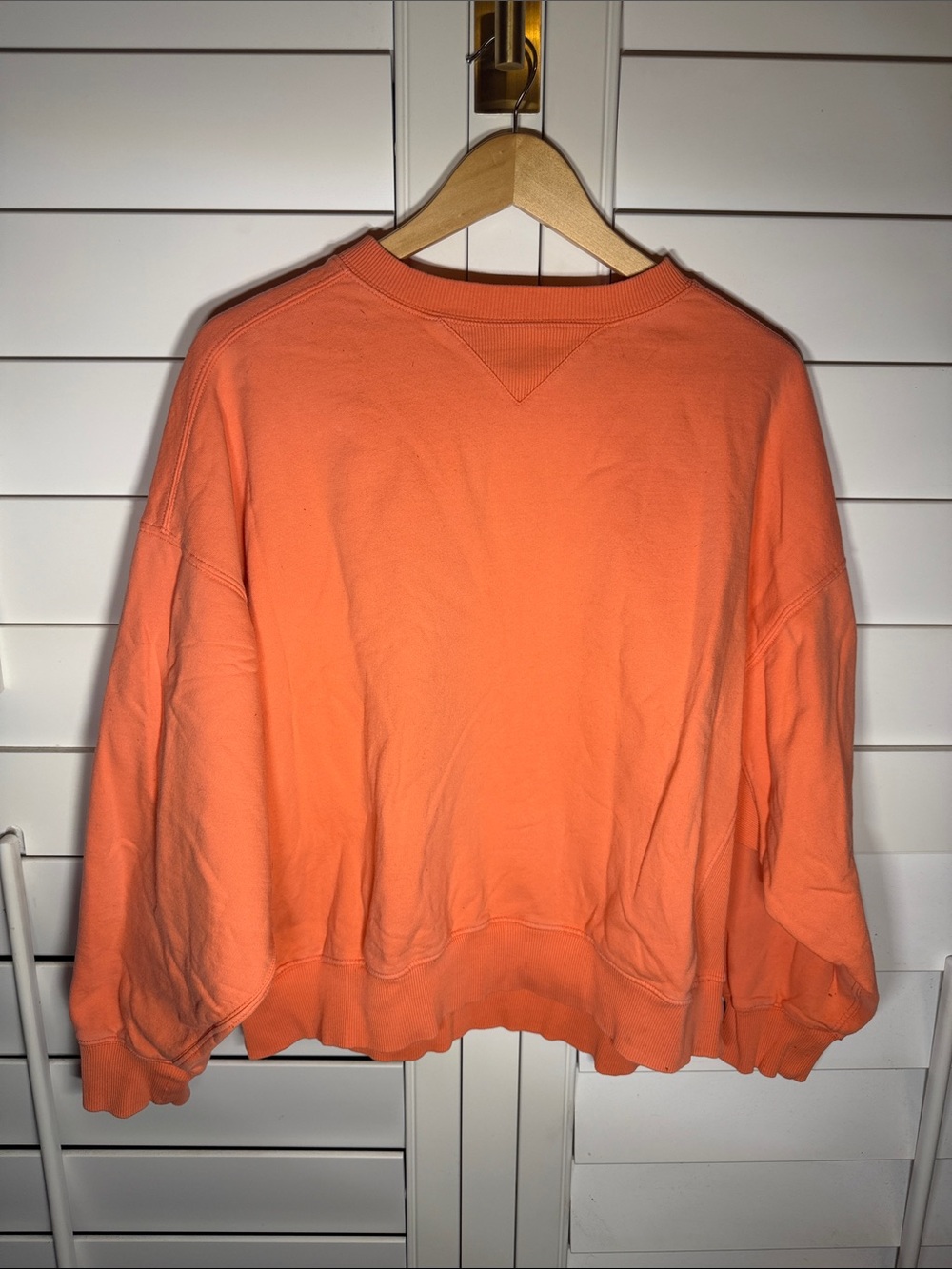 ASOS Oversized Crewneck Sweatshirt in Bright Orange